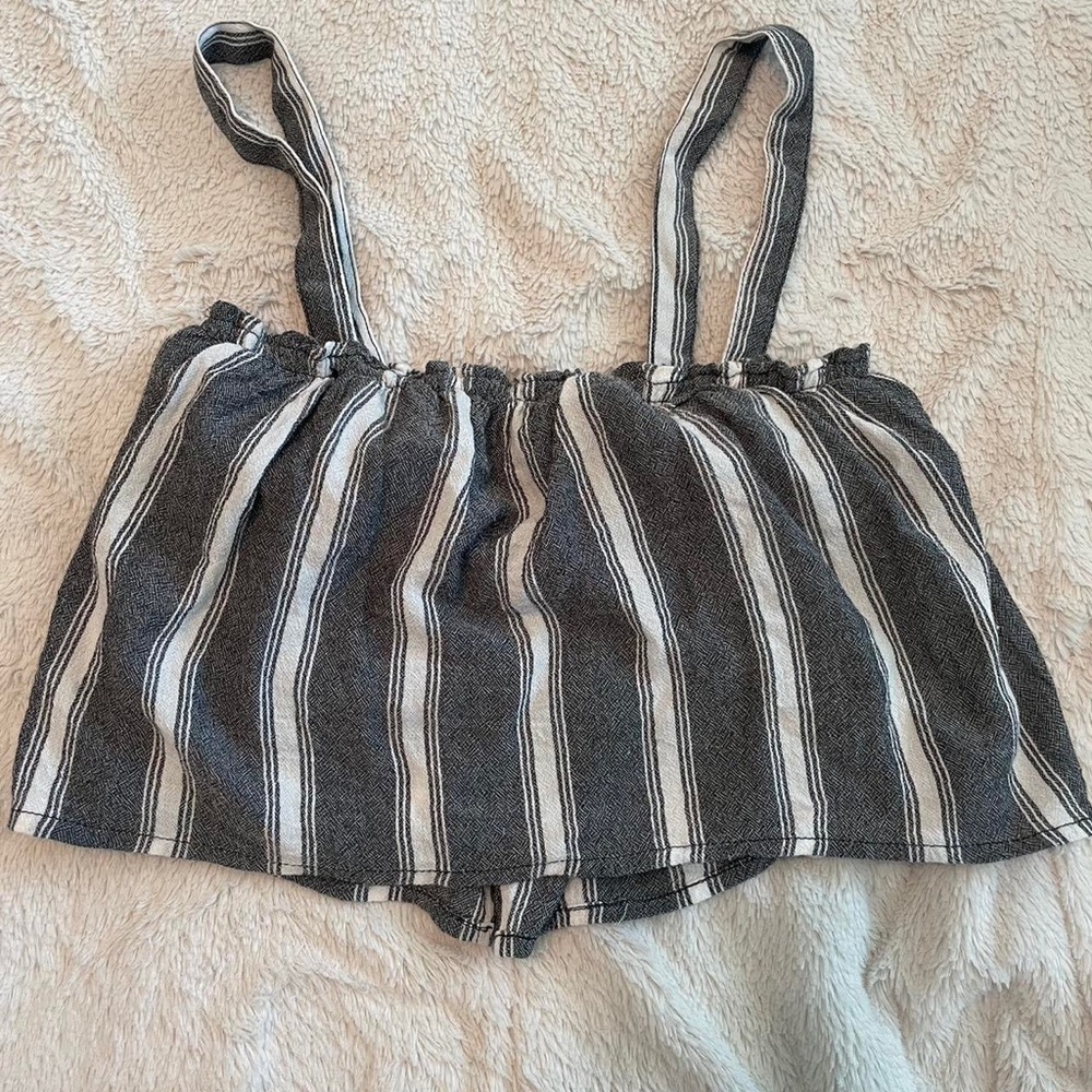 Hollister Women’s Cropped Striped Tank Top